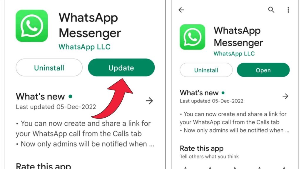 Update Whatsapp Google Play