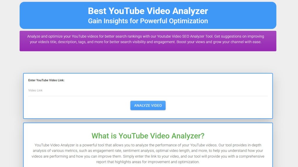 Analyzed Youtube