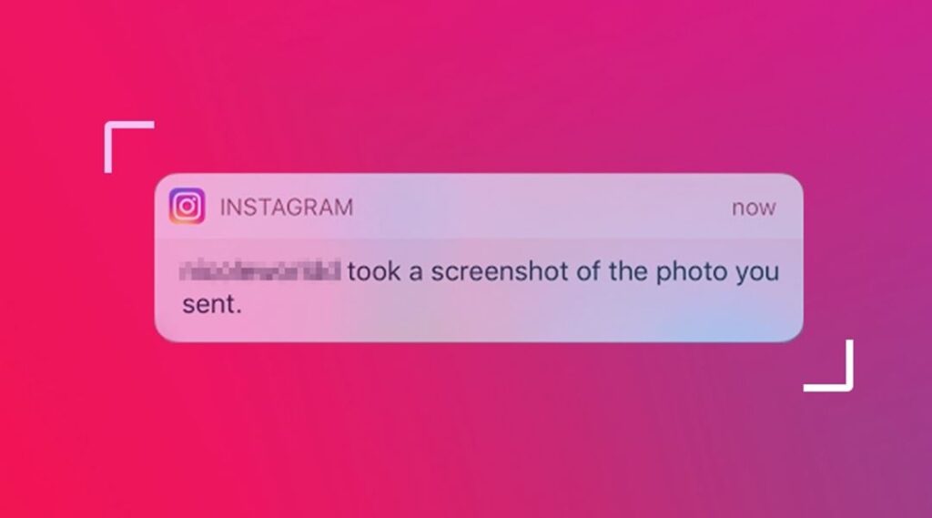 Notifikasi Screenshot Instagram