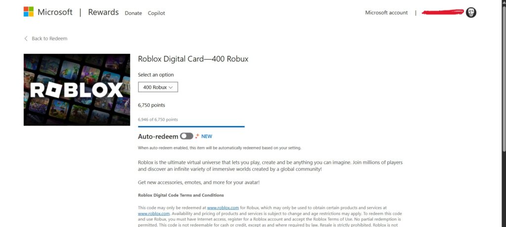 Microsoft Reward Store