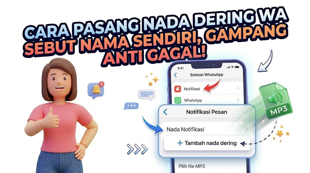 Tutorial Pasang File Mp3 Nada Dering Wa Sebut Nama Sendiri