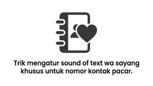 Pengaturan Kontak Pacar Sound Of Text Wa Sayang