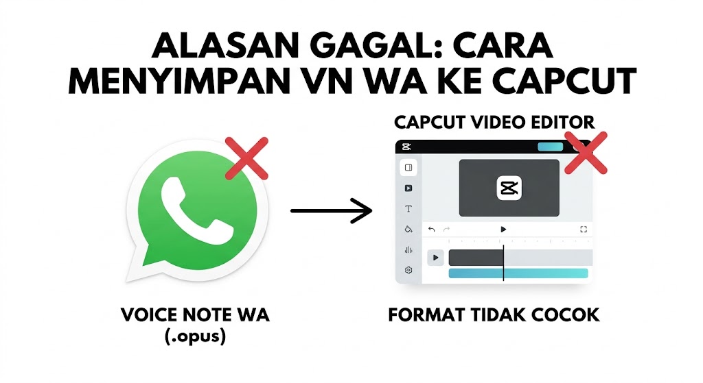 Cara Menyimpan Vn Wa Ke Capcut Format Tidak Cocok