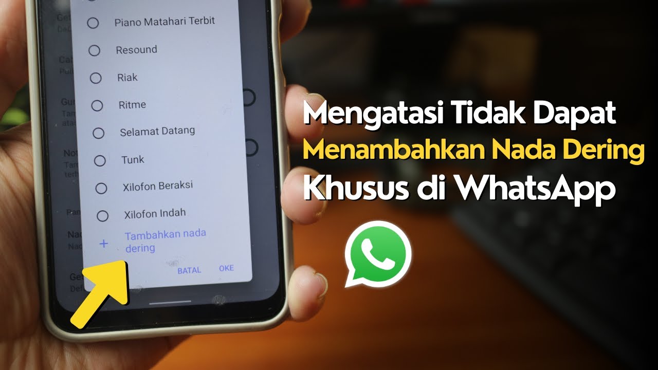 Mengatur Saluran Khusus Nada Dering Wa Darurat