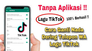 Langkah Awal Ambil Nada Dering Dari Tiktok